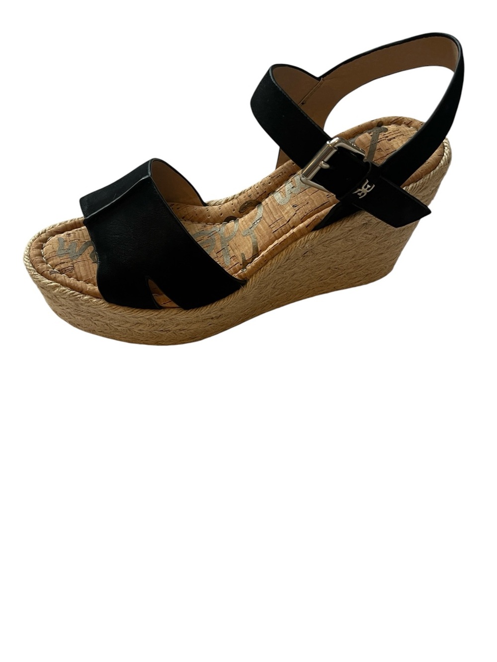 Never worn! Sam Edelman Black Espadrille Wedge Sandals